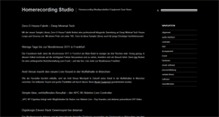 Desktop Screenshot of homerecordingstudio.de